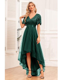 Moonlit Mirage Tulle Dress in Green