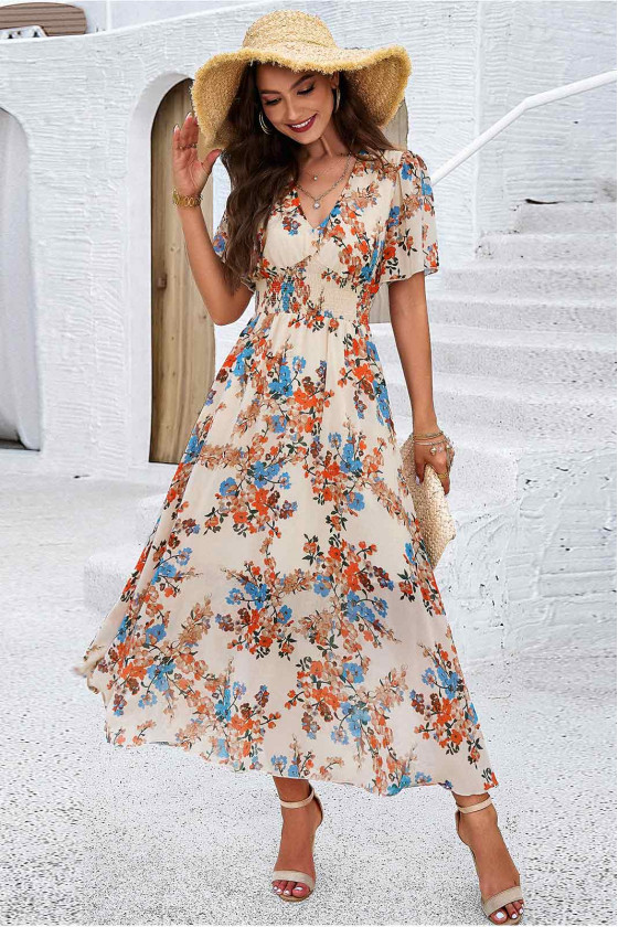 Vivere Floral Maxi Dress