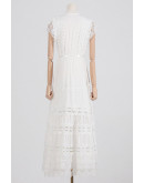 Vintage Breeze White Lace Dress