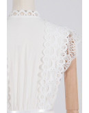 Vintage Breeze White Lace Dress