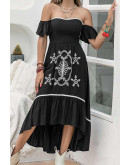 Boho Breeze Embroidered Dress