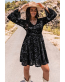 Calais Black Boho Dress