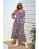  Marie Mosaic Wrap Midaxi Dress