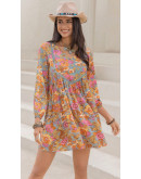 Winona Floral Boho Mini Dress