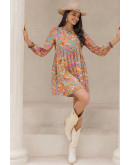 Winona Floral Boho Mini Dress