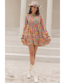 Winona Floral Boho Mini Dress