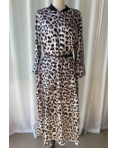 Wild Elegance Leopard Midi Dress