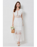 Romance Broderie White Dress