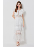 Romance Broderie White Dress
