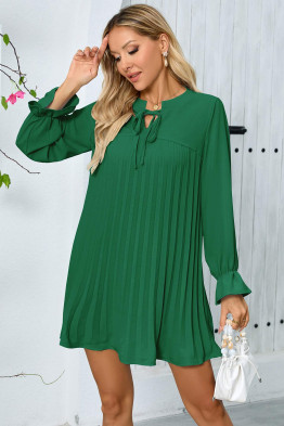 Harper Pleated Tunic in Green