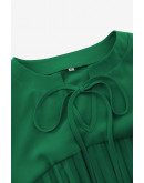 Harper Pleated Tunic in Green