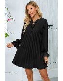 Harper Pleated Tunic in Black