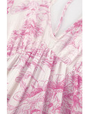 Kenza Toile Maxi Dress in Pink