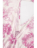 Kenza Toile Maxi Dress in Pink