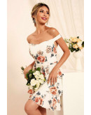 Peony Breeze Off-Shoulder Dress