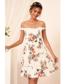 Peony Breeze Off-Shoulder Dress