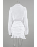 Gillian Elegant Ruched Mini Dress