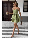 Sage Ruffle Daydream Dress
