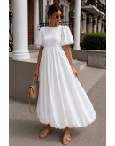 Susan Puff Sleeve Cotton Dress