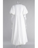 Susan Puff Sleeve Cotton Dress