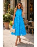 Jennie Crystal Collar Lace Dress