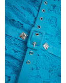 Jennie Crystal Collar Lace Dress