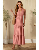 Freya Dusty Rose Halter Maxi Dress