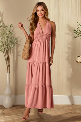 Freya Dusty Rose Halter Maxi Dress