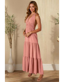 Freya Dusty Rose Halter Maxi Dress