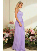 Timeless Beauty Laceback Pleated Dress