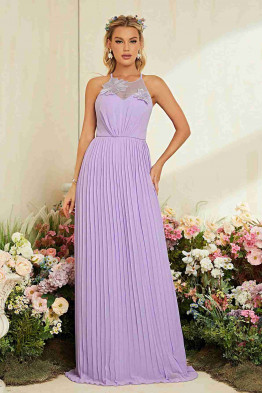 Timeless Beauty Laceback Pleated Dress