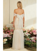 Louise Off-Shoulder Bow Dress