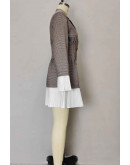 Houndstooth Print Blazer Dress