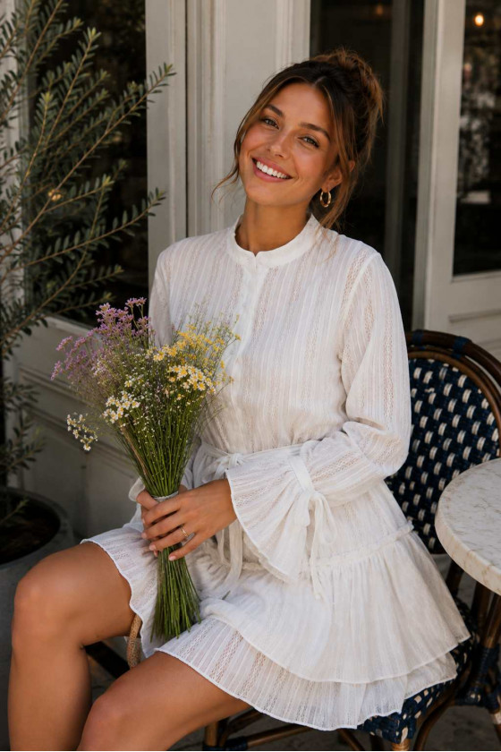 Hailey Tiered Tie Waist Dress