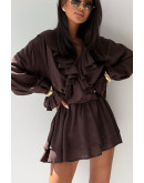 Cascade Ruffle Dress