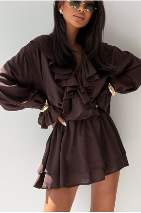 Cascade Ruffle Dress