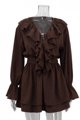 Cascade Ruffle Dress