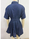Vittoria Pleated Shirt Mini Dress