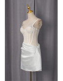 Ginevra Ivory Lace Corset Dress