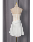 Ginevra Ivory Lace Corset Dress