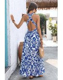 Seaside Crossback Halter Dress