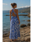 Seaside Crossback Halter Dress