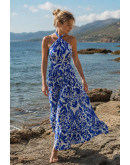 Seaside Crossback Halter Dress
