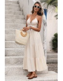 Seashell Halter Maxi Dress