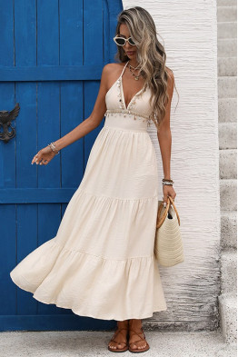 Seashell Halter Maxi Dress