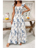 Wisteria Ruffle Maxi Dress