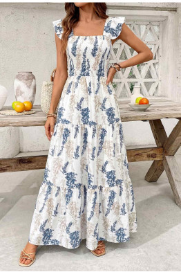 Wisteria Ruffle Maxi Dress