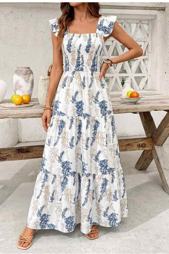 Wisteria Ruffle Maxi Dress