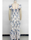 Wisteria Ruffle Maxi Dress