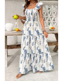 Wisteria Ruffle Maxi Dress